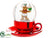 Gingerbread Man Snow Globe - Red Brown - Pack of 1