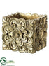 Silk Plants Direct Terra Cotta Container - Gold Antique - Pack of 4