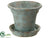 Paper Mache Pot - Turquoise - Pack of 4