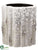 Faux Birch Container - Whitewashed - Pack of 4