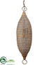 Silk Plants Direct Hanging Lamp - Gold Antique - Pack of 1
