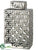 Ceramic Filigree Vase - Silver - Pack of 1