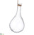 Glass Hanging Vase - Clear - Pack of 3