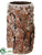 Paper Bark Container - Brown Snow - Pack of 6
