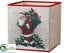 Silk Plants Direct Santa Storage Box - Red Green - Pack of 6
