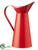 Tin Pitcher - Red - Pack of 2