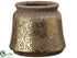 Silk Plants Direct Terra Cotta Planter - Gold Antique - Pack of 6