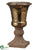 Terra Cotta Urn - Gold Antique - Pack of 6