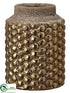 Silk Plants Direct Terra Cotta Planter - Gold Antique - Pack of 6