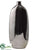 Electroplated Stoneware Vase - Silver - Pack of 1