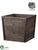 Wood Planter - Brown - Pack of 2
