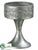 Metal Footed Plate - Silver - Pack of 6