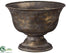 Silk Plants Direct Metal Urn - Bronze Antique - Pack of 8