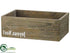 Silk Plants Direct Wood Box - Natural - Pack of 6