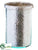 Vase - Clear Silver - Pack of 2