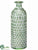 Glass Vase - Green White - Pack of 12