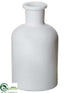 Silk Plants Direct Glass Vase - White - Pack of 12