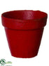 Silk Plants Direct Terra Cotta Pot - Red - Pack of 6