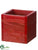 Wood Box - Red - Pack of 12