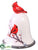 Cardinal Bell - White Red - Pack of 4