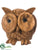 Drift Wood Chips Owl - Brown - Pack of 4