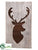 Reindeer Wall Panel - Brown Whitewashed - Pack of 2