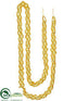 Silk Plants Direct Bead Garland - Gold - Pack of 6