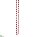 Silk Plants Direct Pompon Garland - Red White - Pack of 6