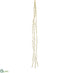 Silk Plants Direct Glittered Plastic Twig Garland - Gold - Pack of 6