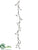 Jingle Bell Garland - Silver - Pack of 6