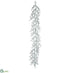 Silk Plants Direct Glittered Plastic Twig Garland - Teal - Pack of 6