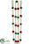 Pompon Bead Garland - Red Green - Pack of 4