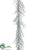 Willow Garland - Green Glittered - Pack of 12