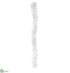 Silk Plants Direct Glittered Pine Garland - White - Pack of 4