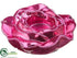 Silk Plants Direct Glass Floating Rose Candle Holder - Fuchsia - Pack of 9