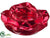 Glass Floating Rose Candle Holder - Red - Pack of 9