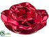 Silk Plants Direct Glass Floating Rose Candle Holder - Red - Pack of 9