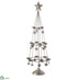 Silk Plants Direct Candleholder Tree With Star - Silver  - Pack of 1