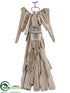 Silk Plants Direct Angel Candleholder - Brown - Pack of 2
