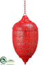 Silk Plants Direct Hanging Lamp - Red - Pack of 1