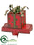 Gift Box Stocking Holder - Red Green - Pack of 12