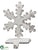 Metal Snowflake Stocking Holder - White Antique - Pack of 1