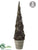 Iced Twig Cone Topiary - Ice Brown - Pack of 2
