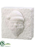 Silk Plants Direct Santa Wall Tile - White - Pack of 4