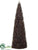 Glitter Twig Cone Topiary - Brown - Pack of 2