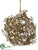 Twig Orb Ornament - Brown Snow - Pack of 4