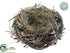 Silk Plants Direct Iced Birdnest - Brown - Pack of 12