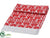 Table Runner - Red Gray - Pack of 6