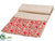 Cardinal Table Runner - Red Beige - Pack of 4