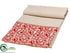 Silk Plants Direct Cardinal Table Runner - Red Beige - Pack of 4